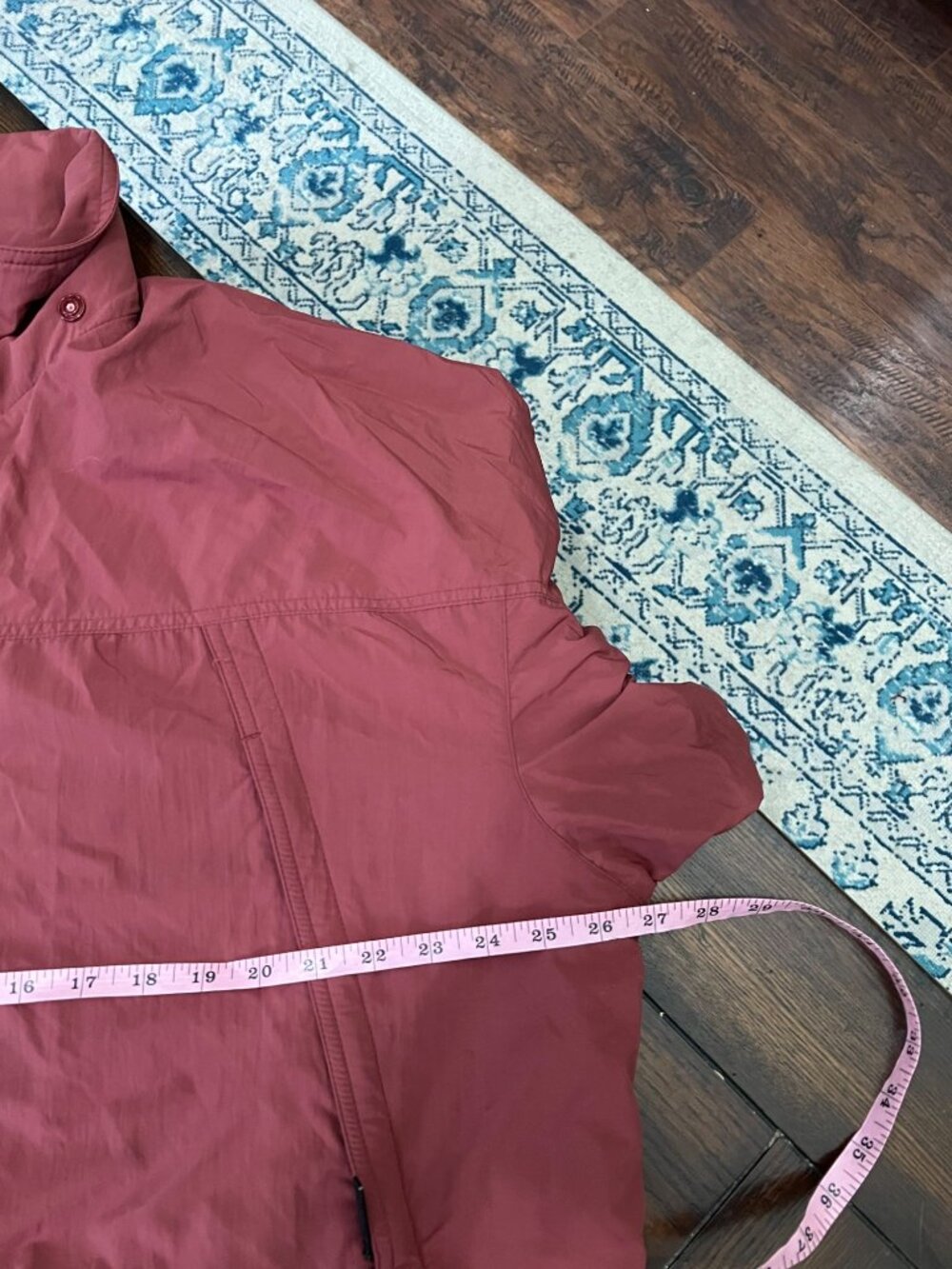Timberland Jacket Red Full Zip Nylon Lightweight Coat Mens Large Vintage Y2K 90s - Picture 8 of 8